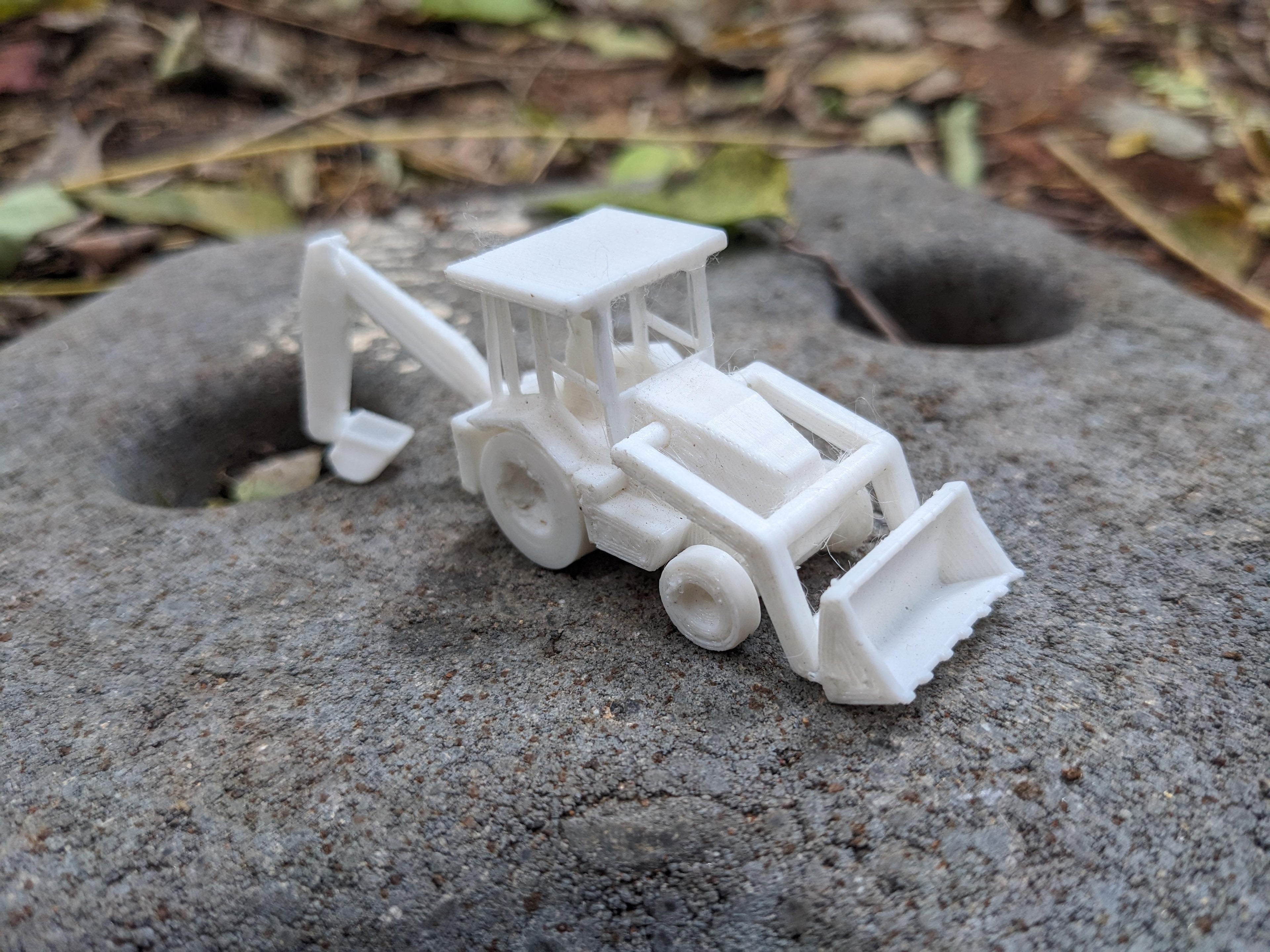 Backhoe Loader - Print In Place - Torture Test