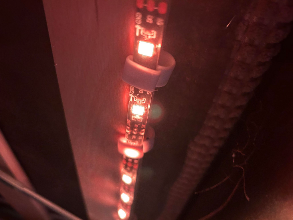 LED Strip + Bed slat hooks