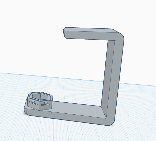 Honeycomb Wall Cubicle Hook w M4 insert