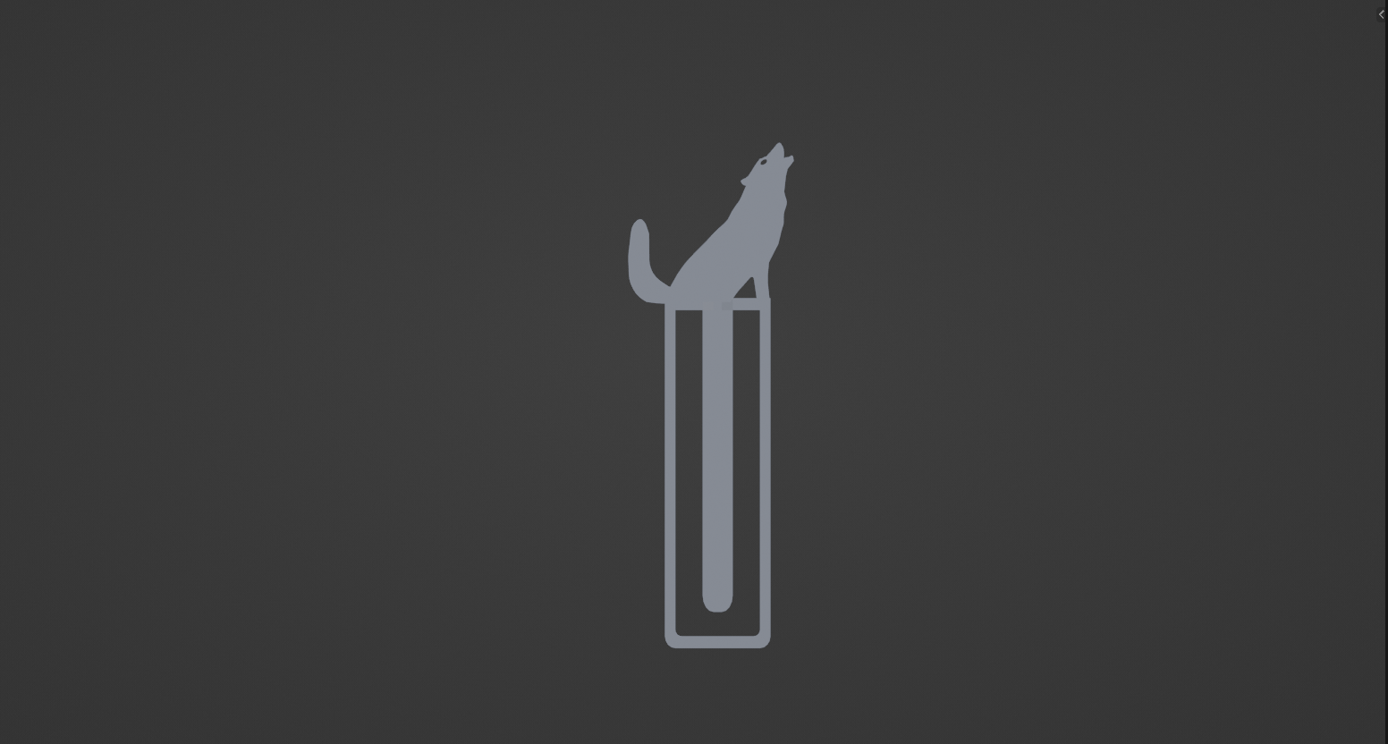 Wolf bookmark