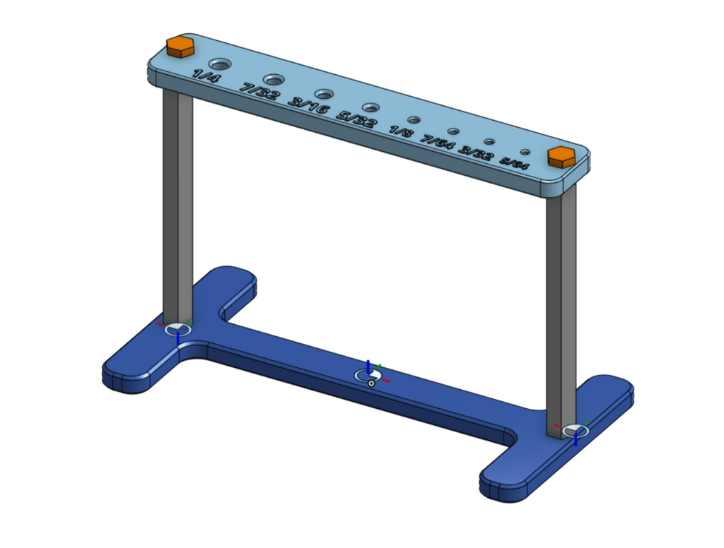 T-Handle Allen Key Rack (SAE)