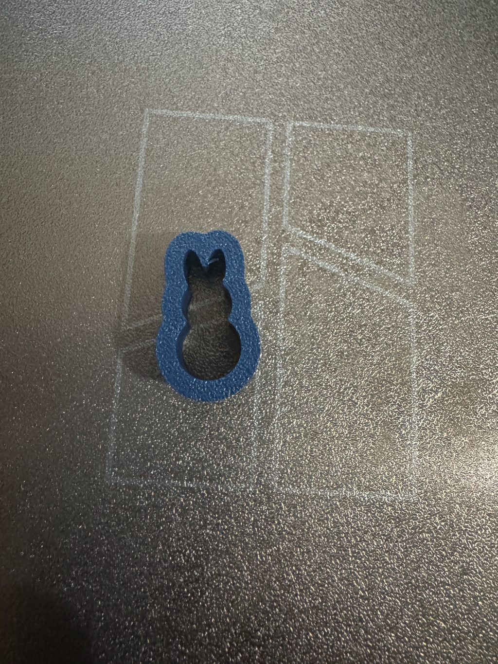 Marshmallow Easter Bunny clay cutter