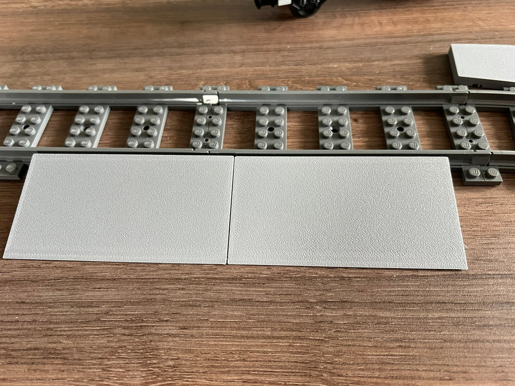 Bricks railroad crossing