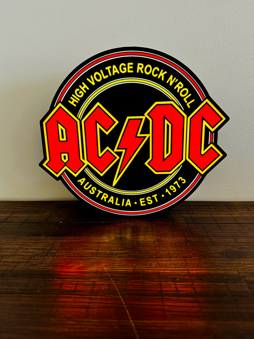 AC/DC (ACDC) Australian Rock Roll Band Icon Light