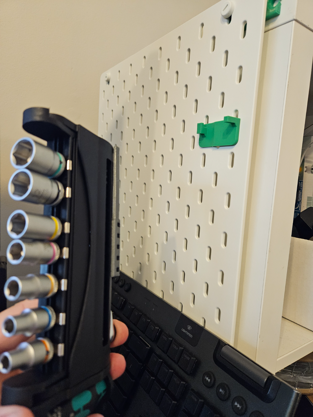 Ikea Skadis Pegboard - Wera Toolcheck Plus Hook