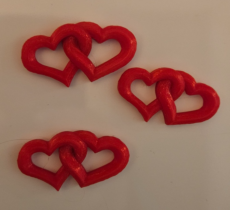 Entwined Heart Fridge Magnet