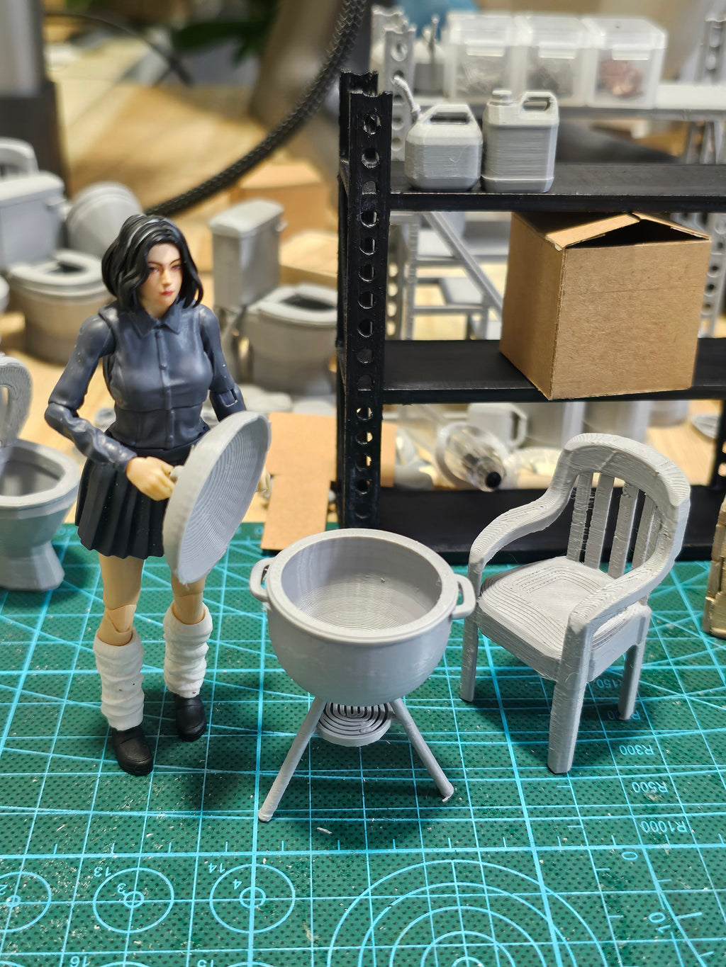 1/18烧烤架模型