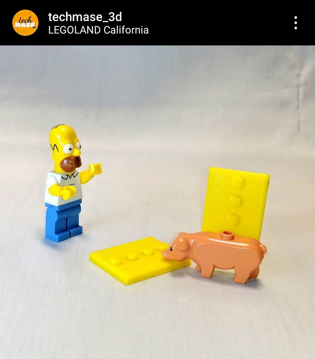Minifigures Brick square base plate