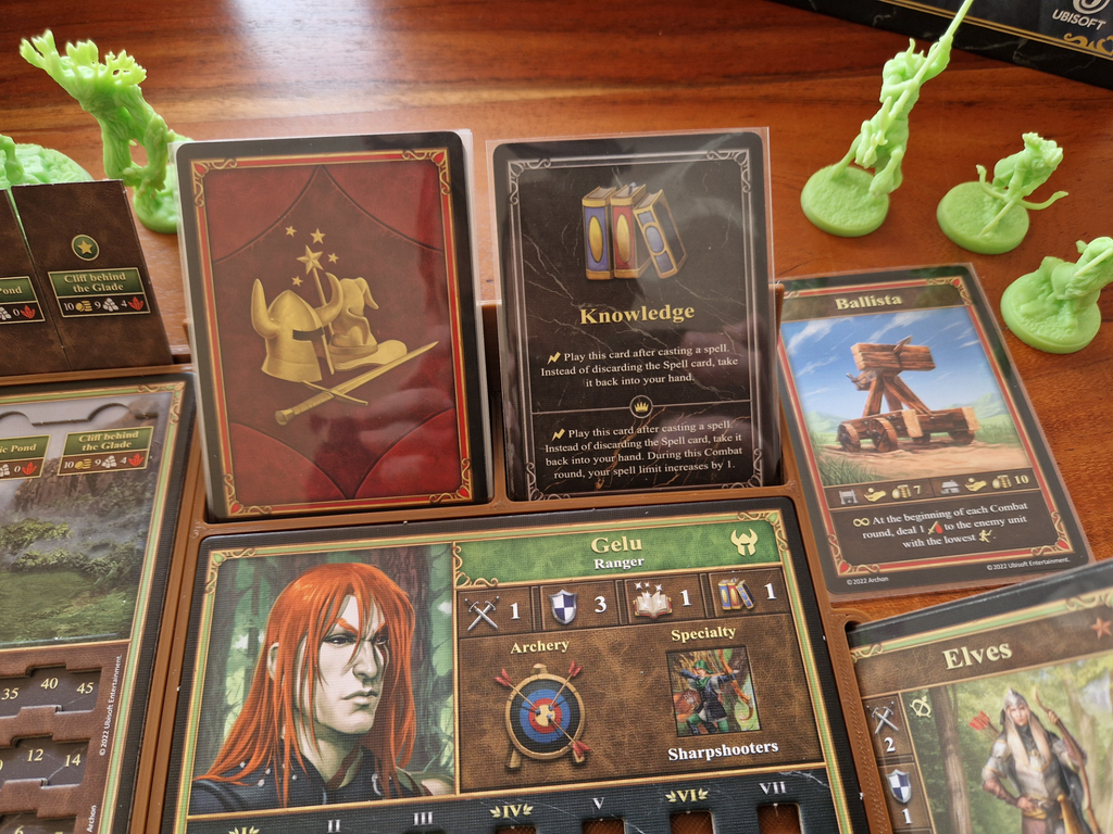 Player dashboard for Heroes 3 Board Game
