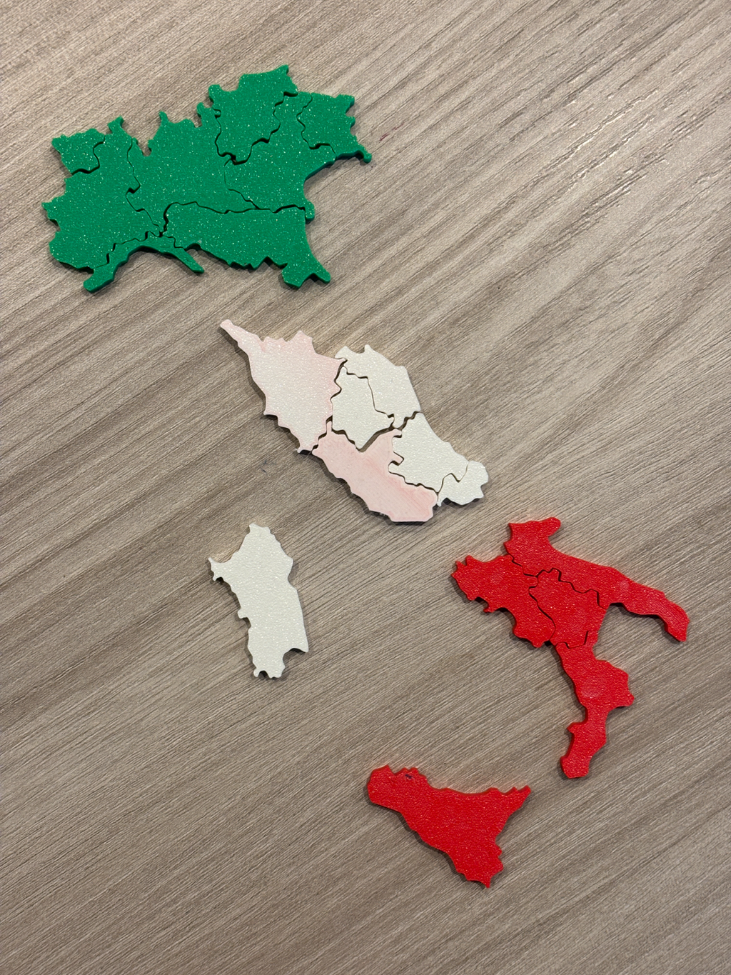 Regioni d'Italia in 3D Puzzle