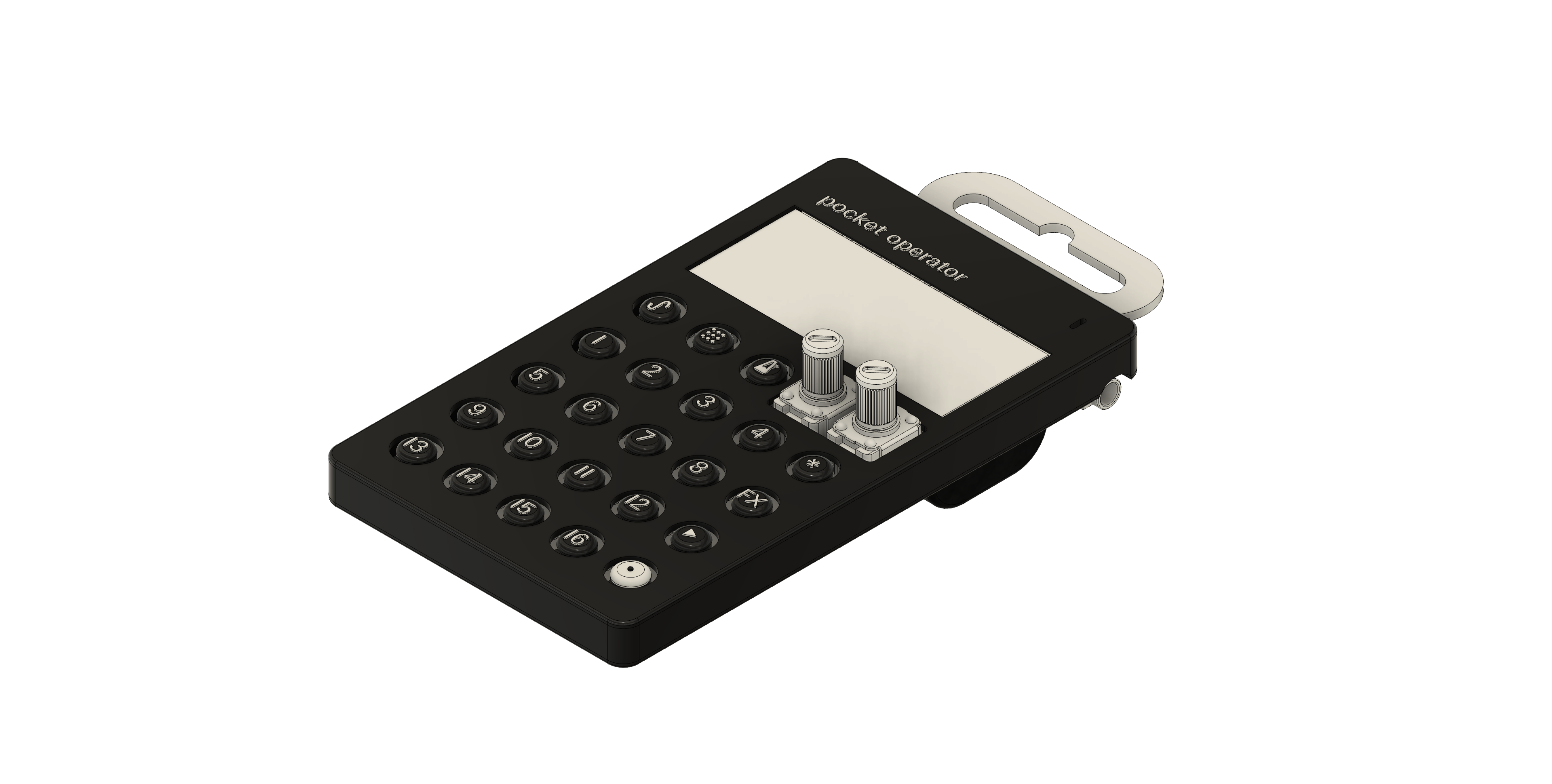 Pocket Operator Slim Case (inspired by official TE silicon case)