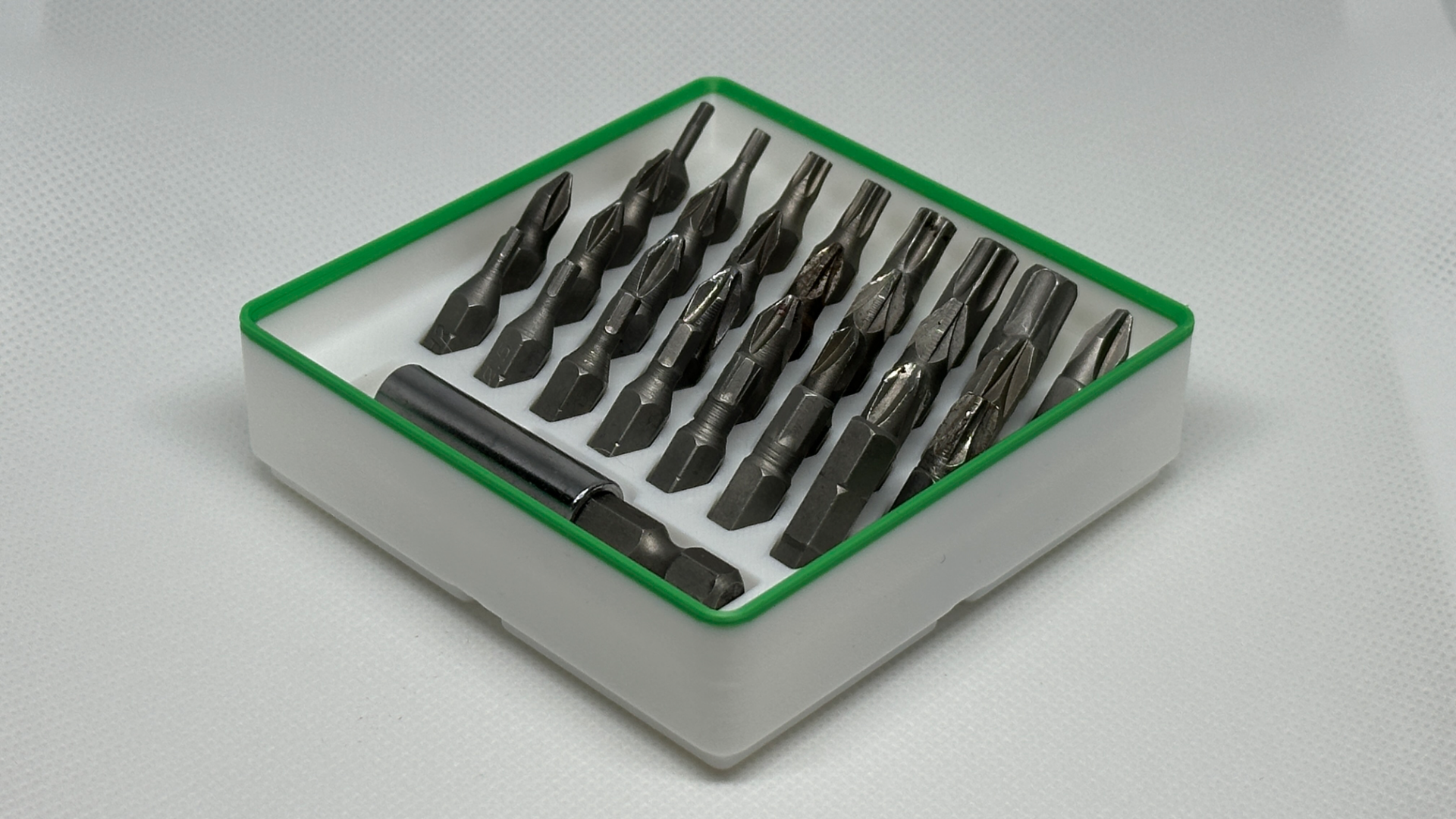 Gridfinity 2x2x3 Hex Bit holder