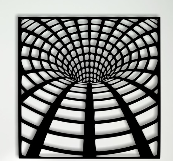 Optical Illusion Wall Art Infinite Wormhole Vortex