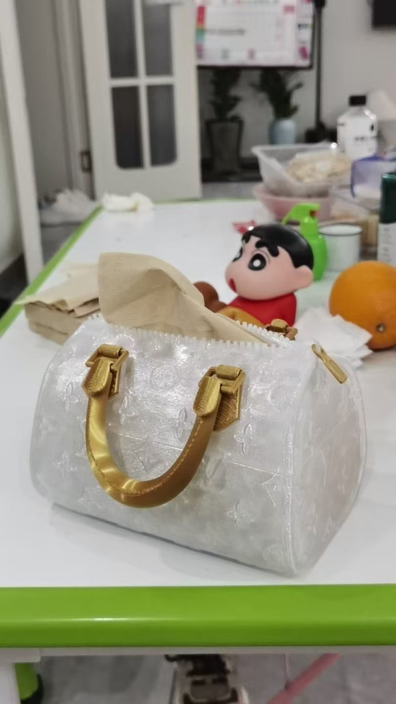 LV包 纸巾盒磁吸版 鸿原在线改款设计