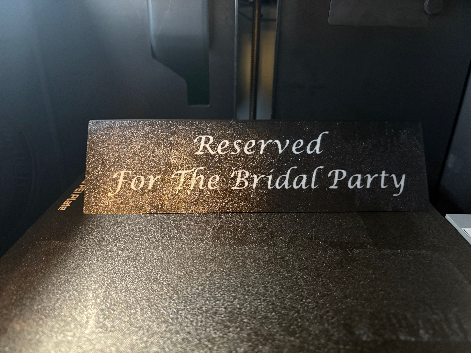 Wedding Reserved Table Signs - Bride and Groom