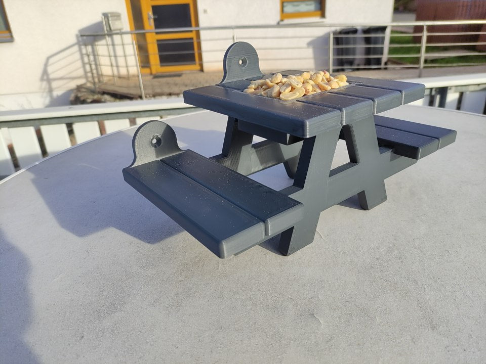 Picnic Table Squirrel Feeder
