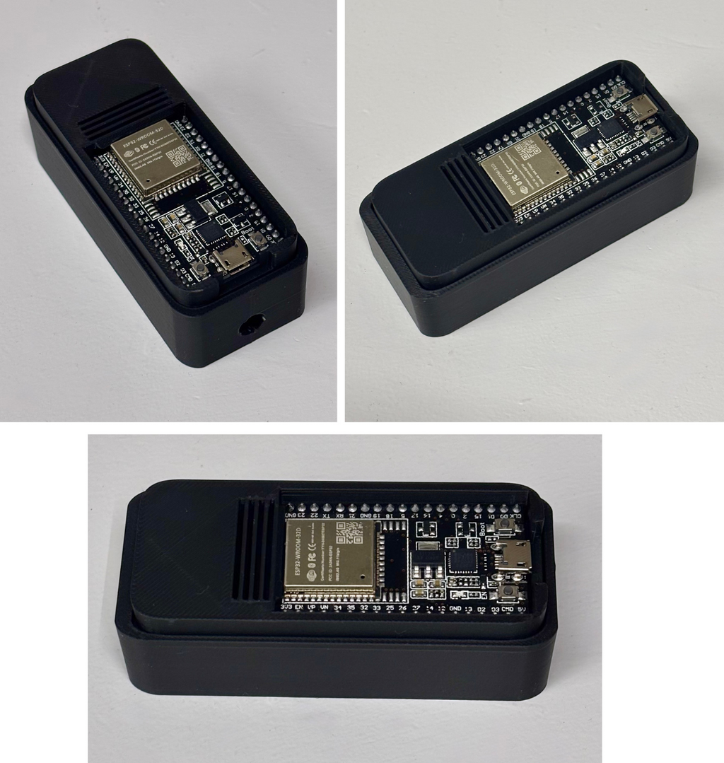 Case for ESP32-WROOM-32D board with longer Wifi