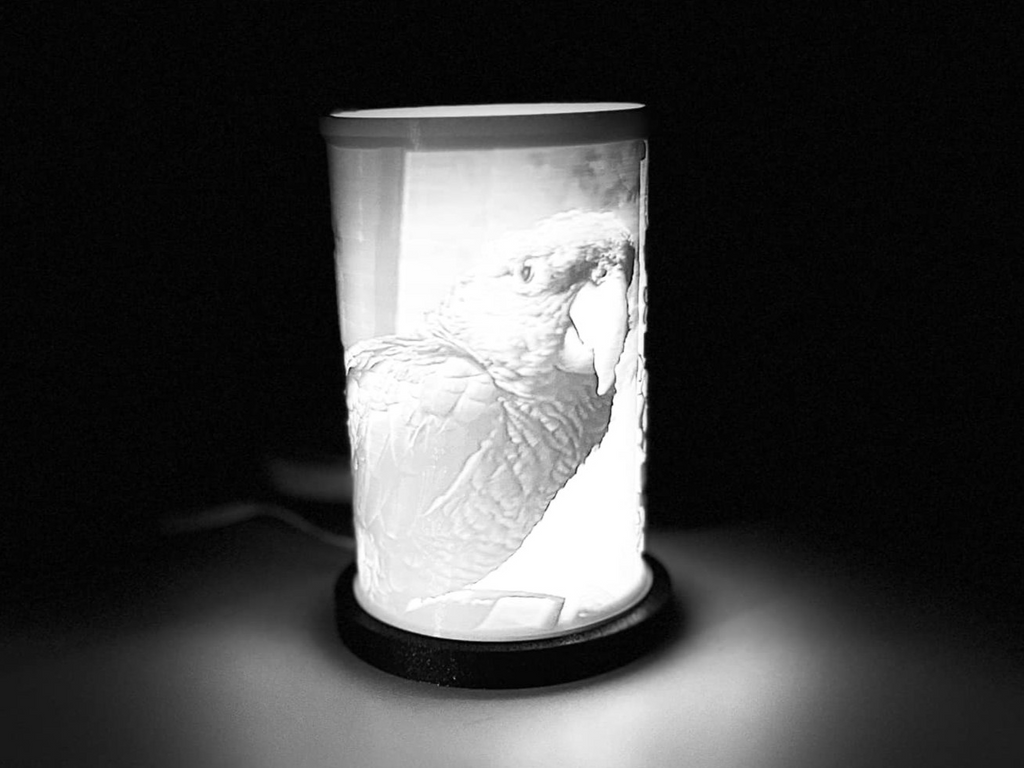 CYLINDER LITHOPHANE BASE - 75MM X 125MM LITHO