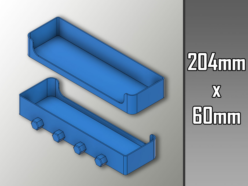 Set of 60mm Deep Shelves or Holders