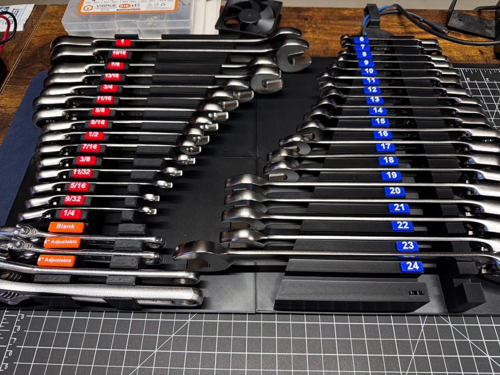 Tekton Ratcheting Wrench holder Gridfinity