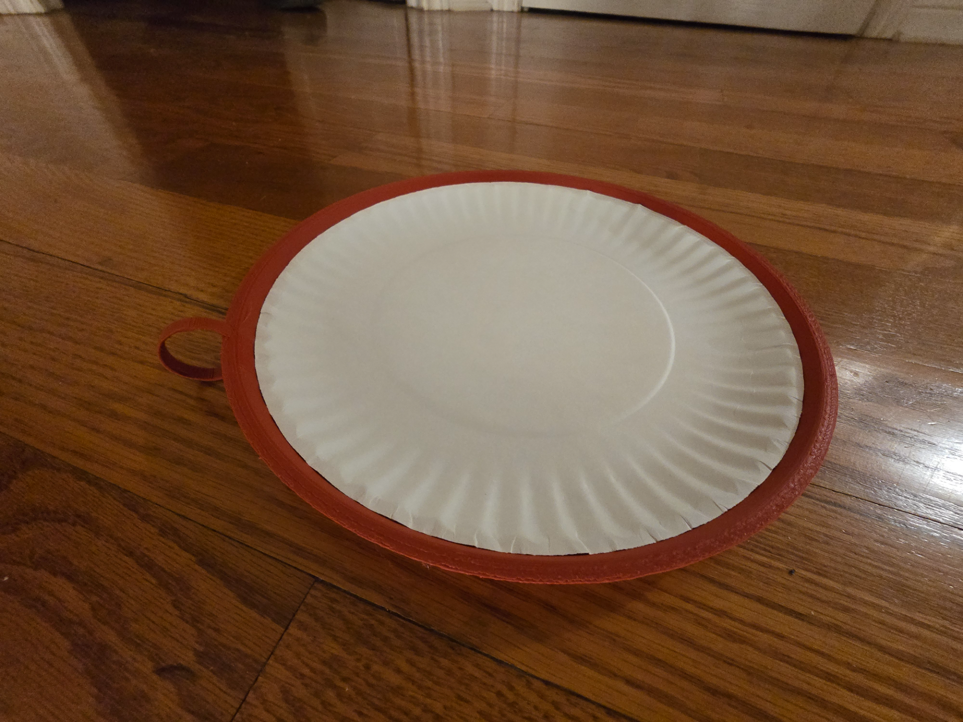 Paper Plate Support with Thumb Ring - 9"/22.8 cm