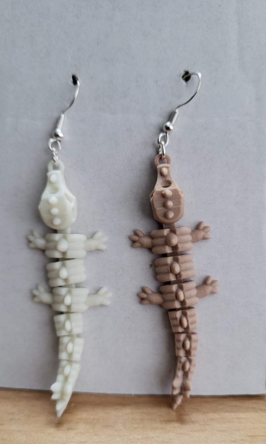 dragon skeleton earring