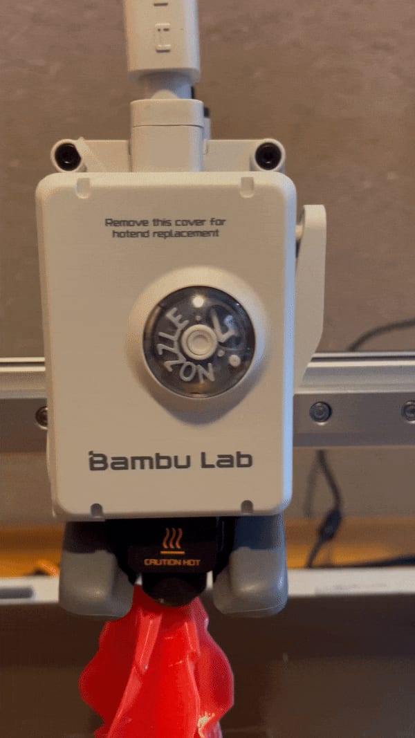 A1 extruder nozzle indicator