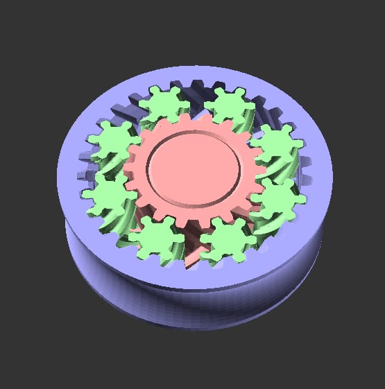 P1S/X1 planetary gear door knob