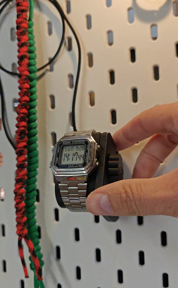Adjustable Watch Holder for IKEA Skådis /Deskstand