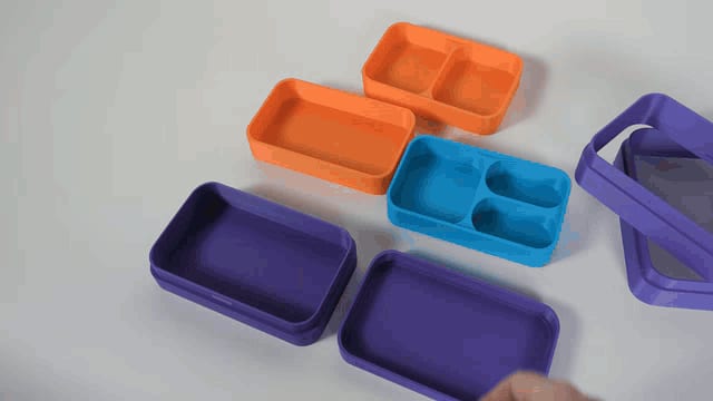 Expandable Bento Style Box w/ Stackable Inserts