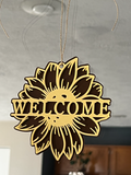 Welcome Sunflower Sign