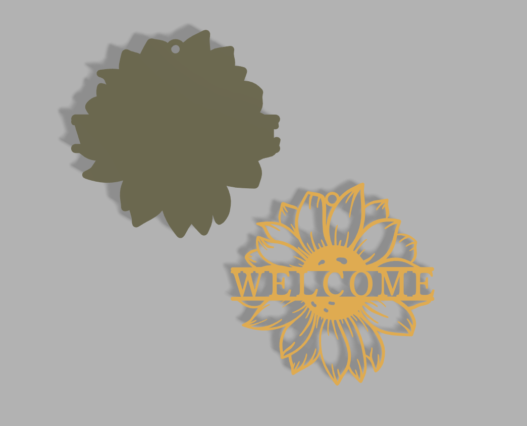 Welcome Sunflower Sign