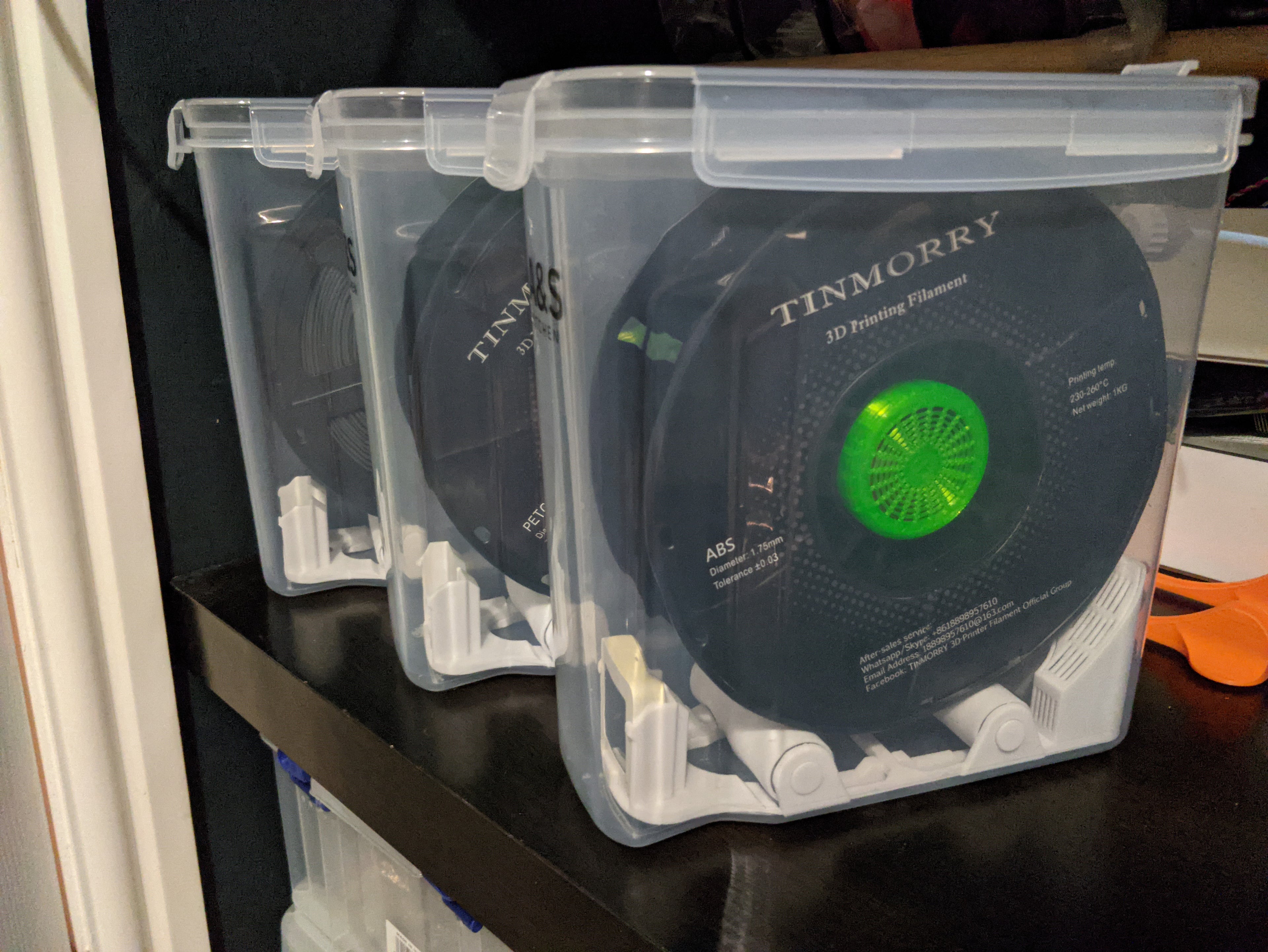 Filament Dry Box with Hygrometer (608 Bearing Version)