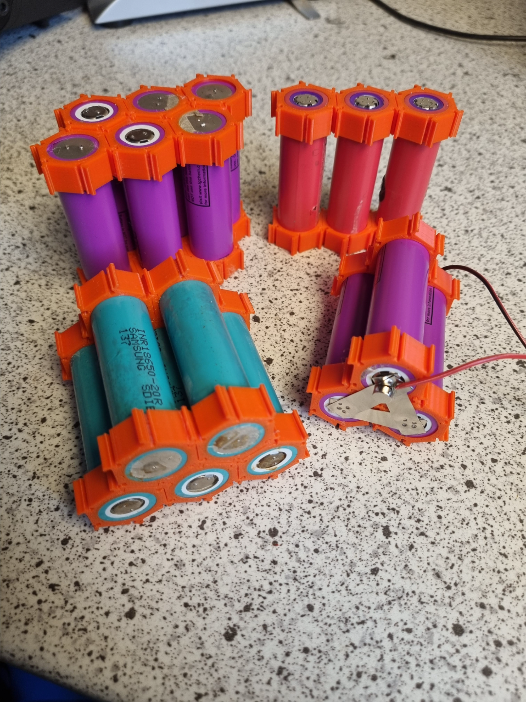18650 Battery Bracket Holder System