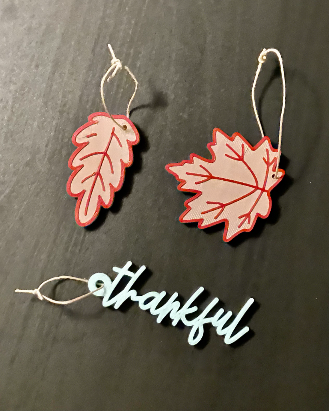 Pumpkin Decor with Leaf/Thankful Tags