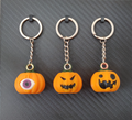 Jack-o'-Lantern Keychains - Halloween Pumpkins