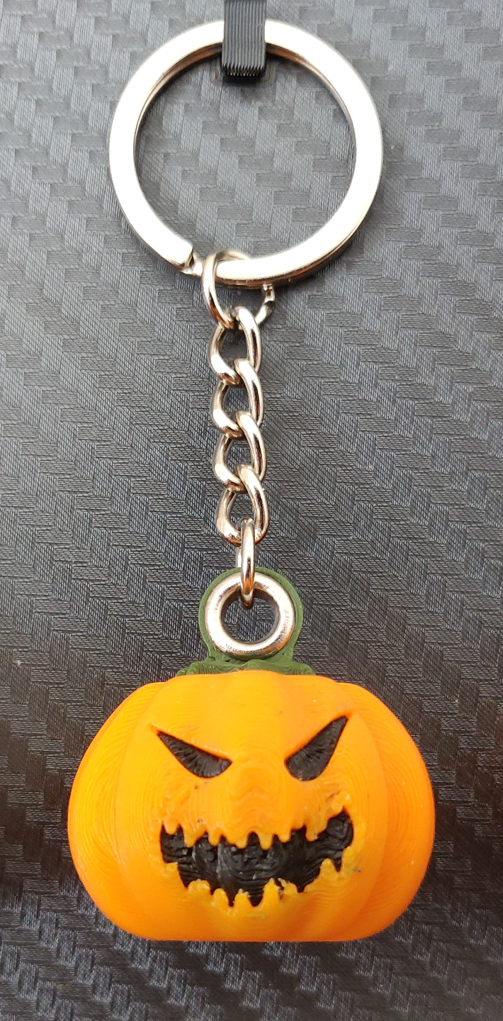 Jack-o'-Lantern Keychains - Halloween Pumpkins