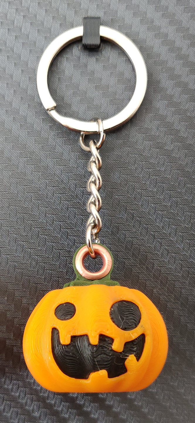 Jack-o'-Lantern Keychains - Halloween Pumpkins