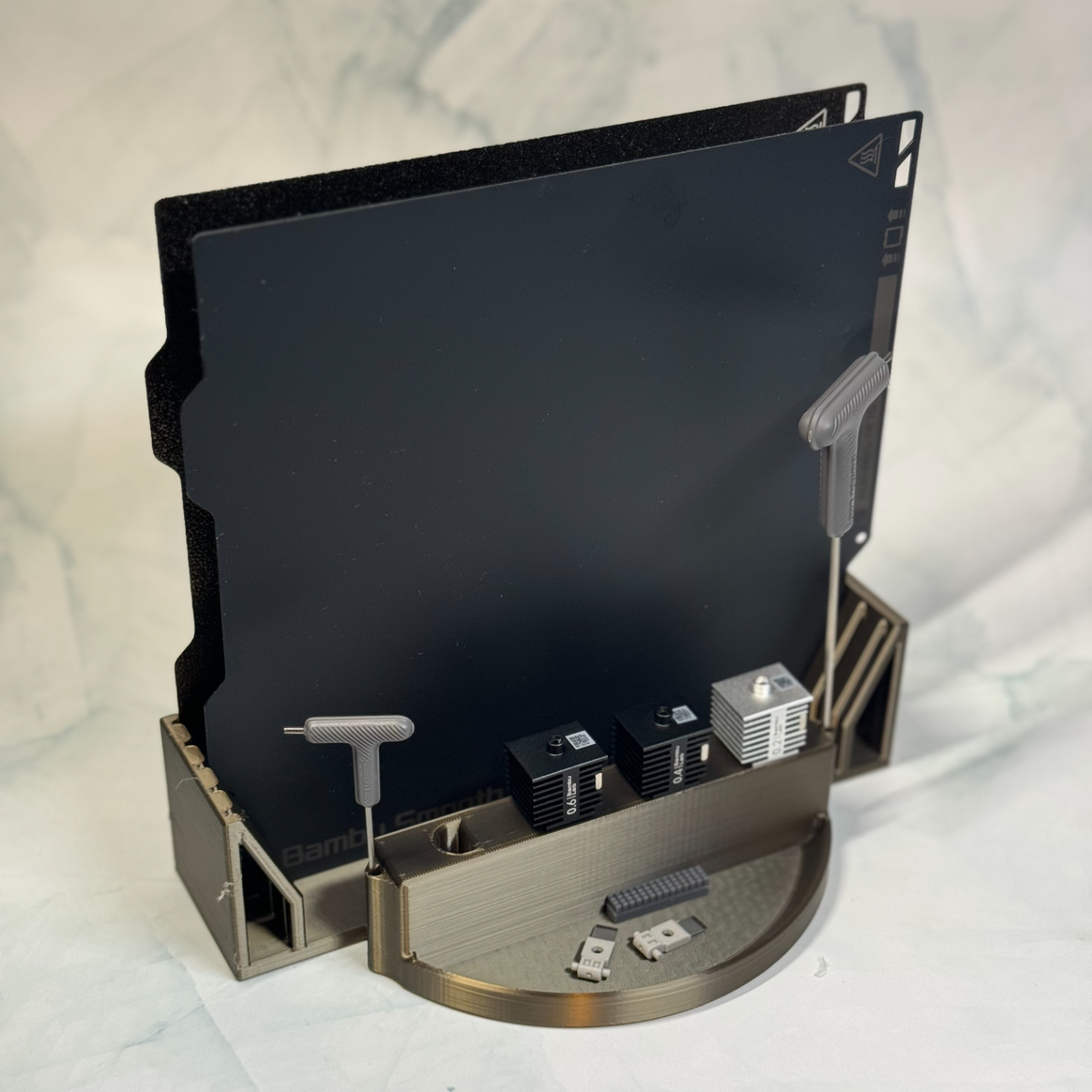 Plates, Hotend & Essentials Organizer Stand (Bambu Lab A1 Mini Compatible)