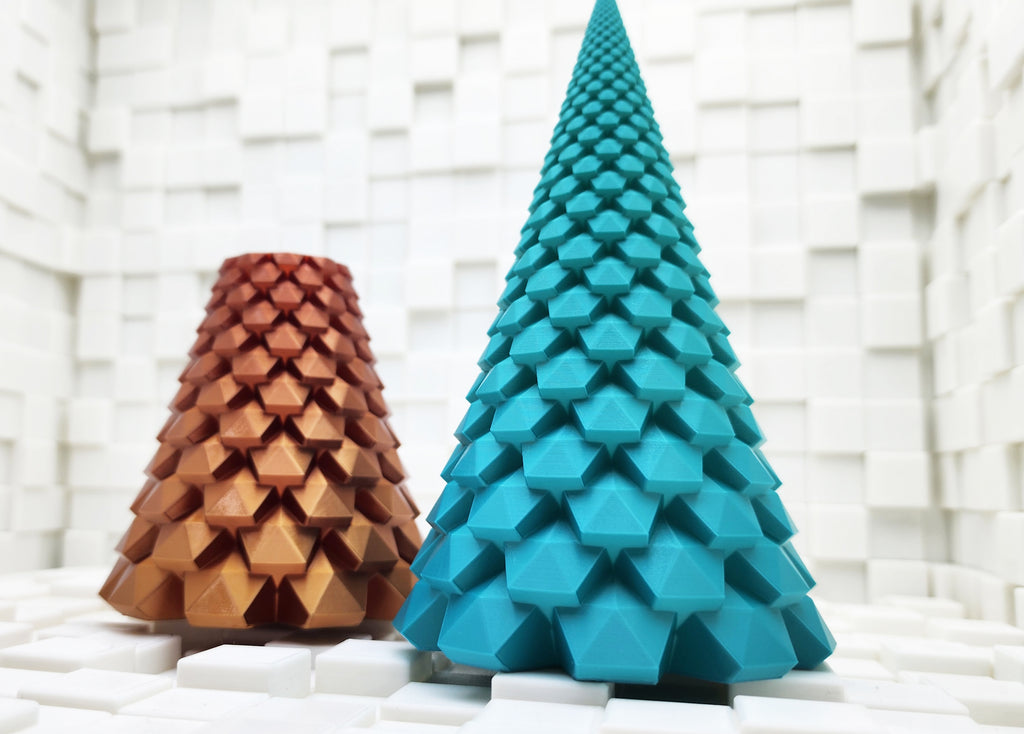 Crystal Tree & Spiral Vase - Holiday Decor