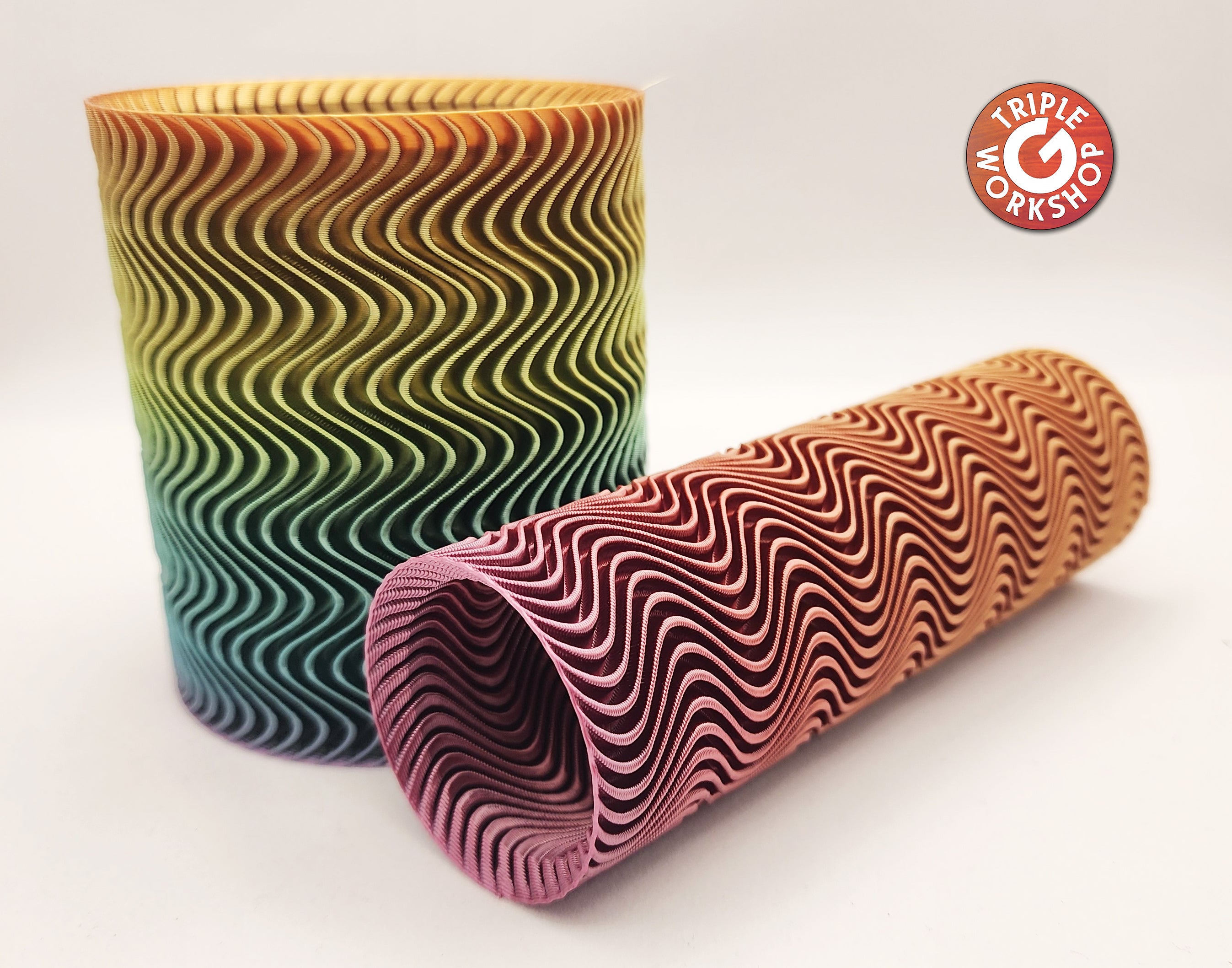 Wavy Spiral Vase Set