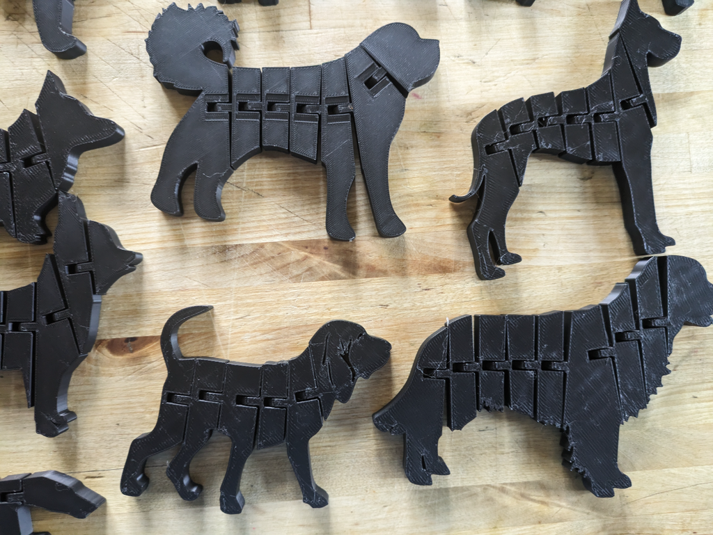 17 flexible dog silhouettes