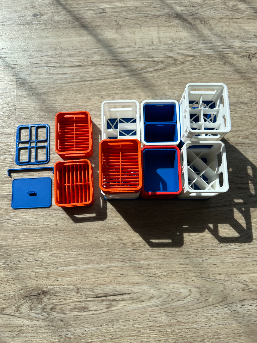 Beer battery crate stackable set