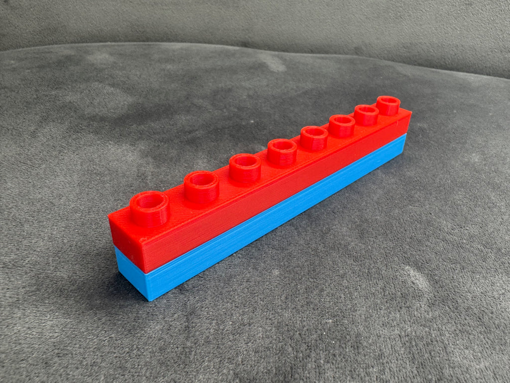 BRICK 1x8 Plate (Duplo Compatible)