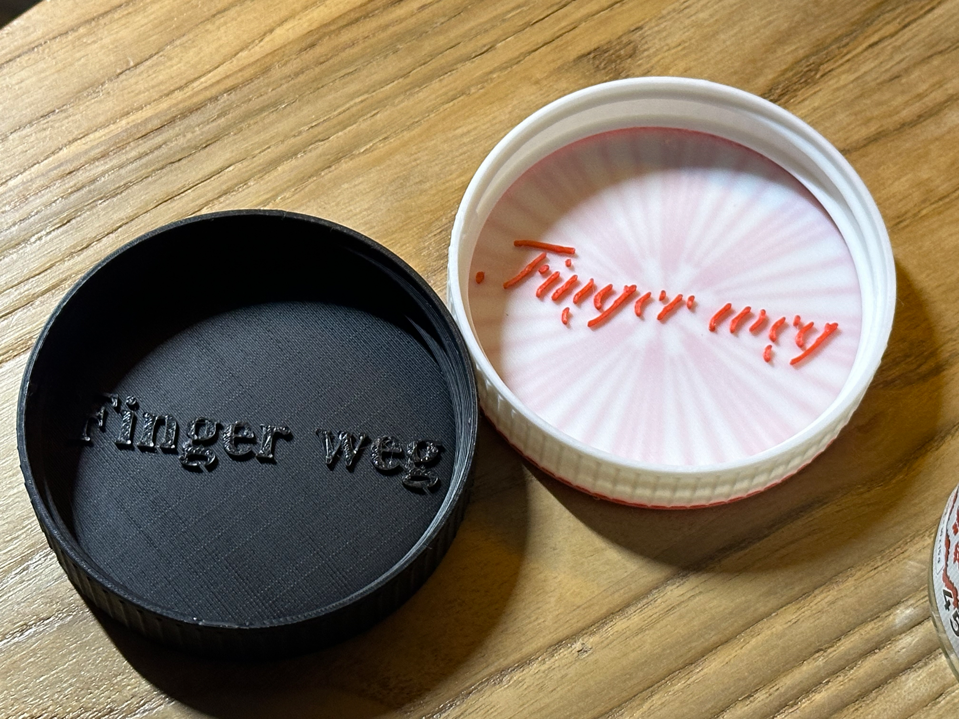 Customizable Nutella lid