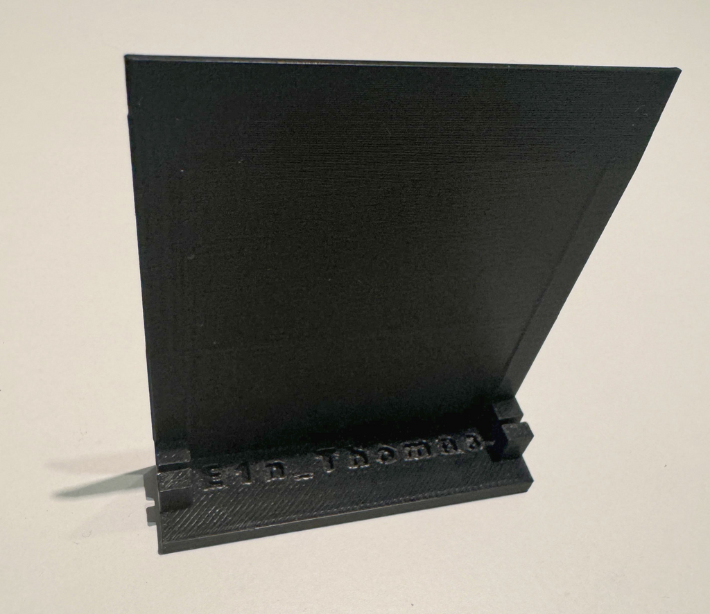Frame for model case plus card holder