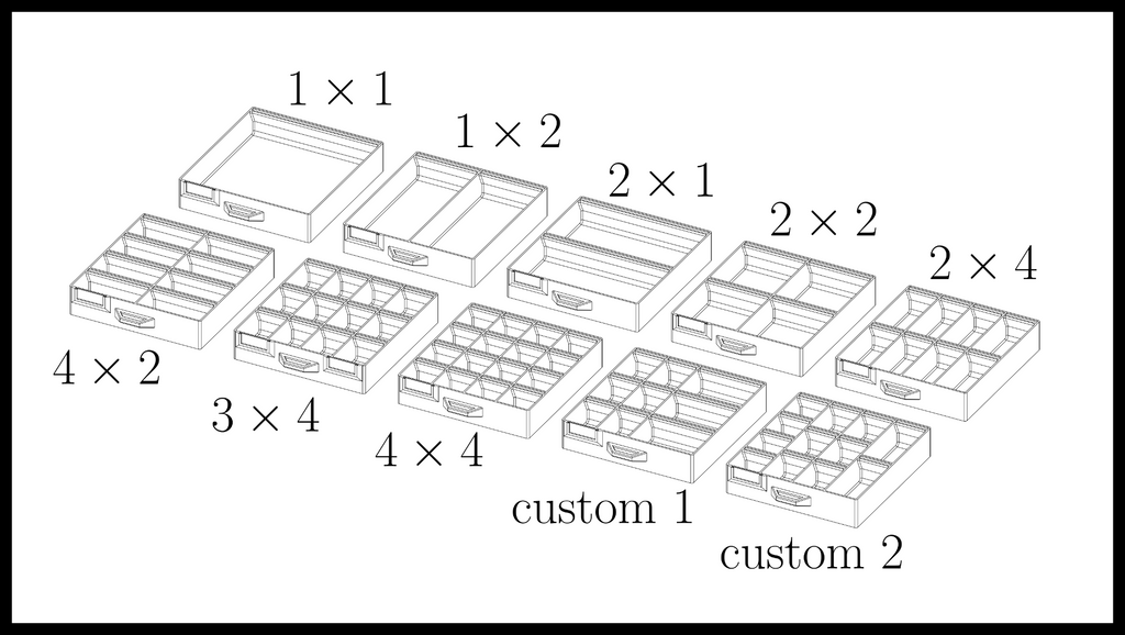 Stackable drawer/organizer for screws/tools/parts