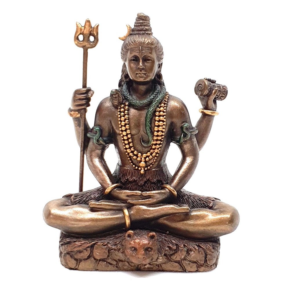 Shiva in Meditation on Tiger Skin