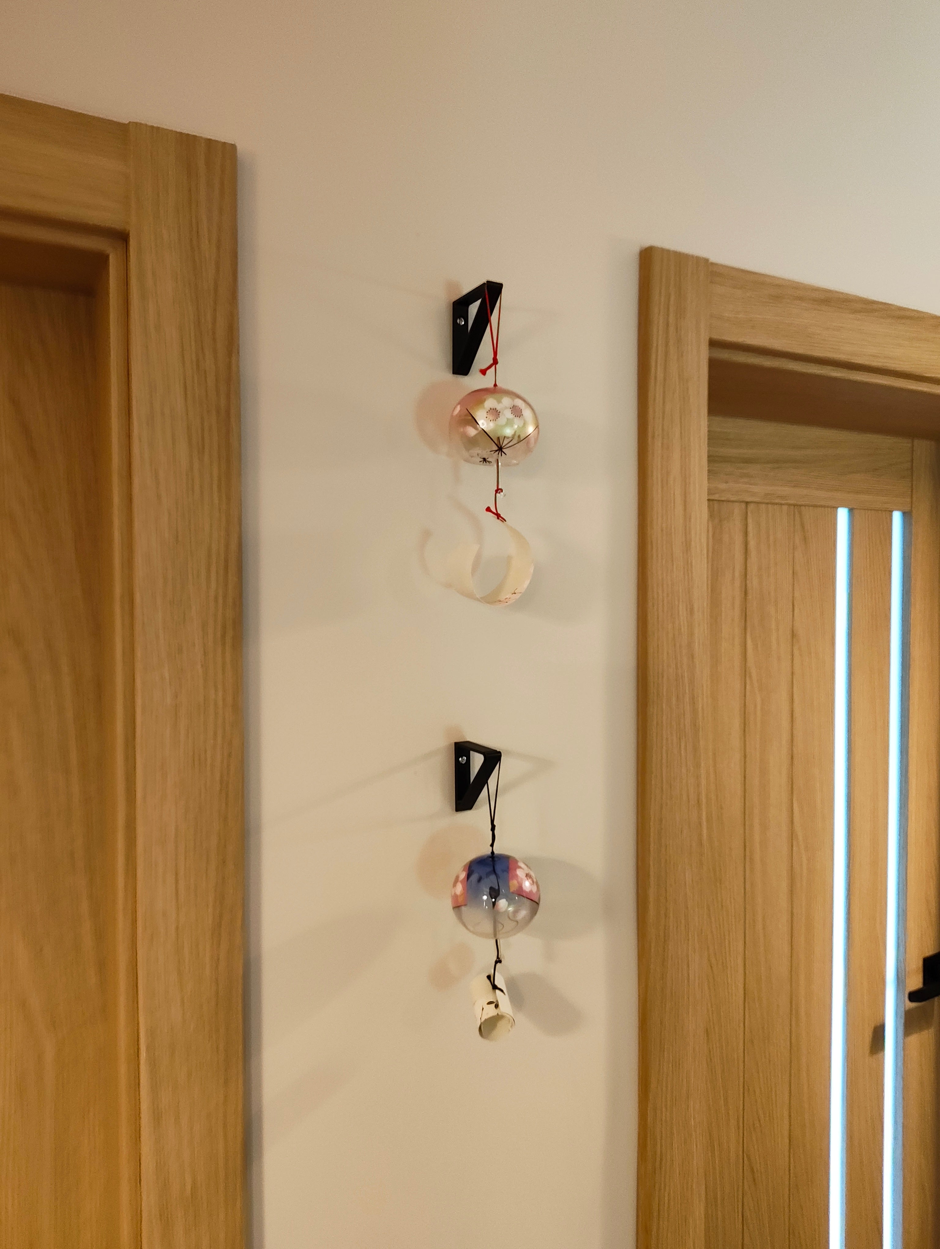 Japanese Wind Glass Bell Hook - Wall Mounted