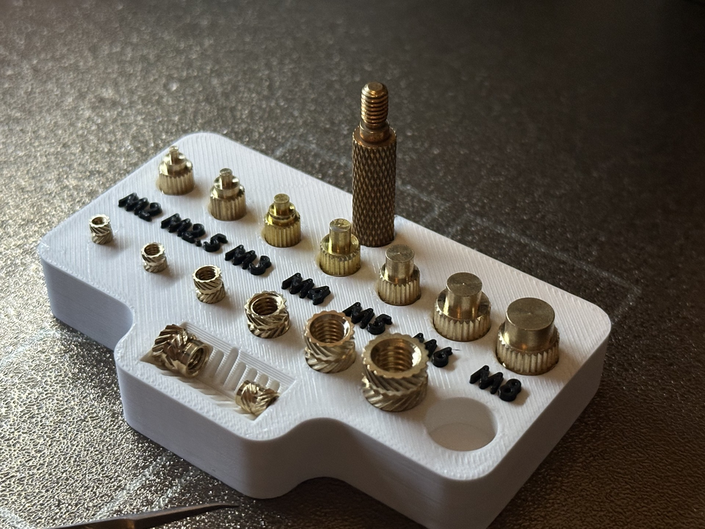 Heat insert tool and measure gauge